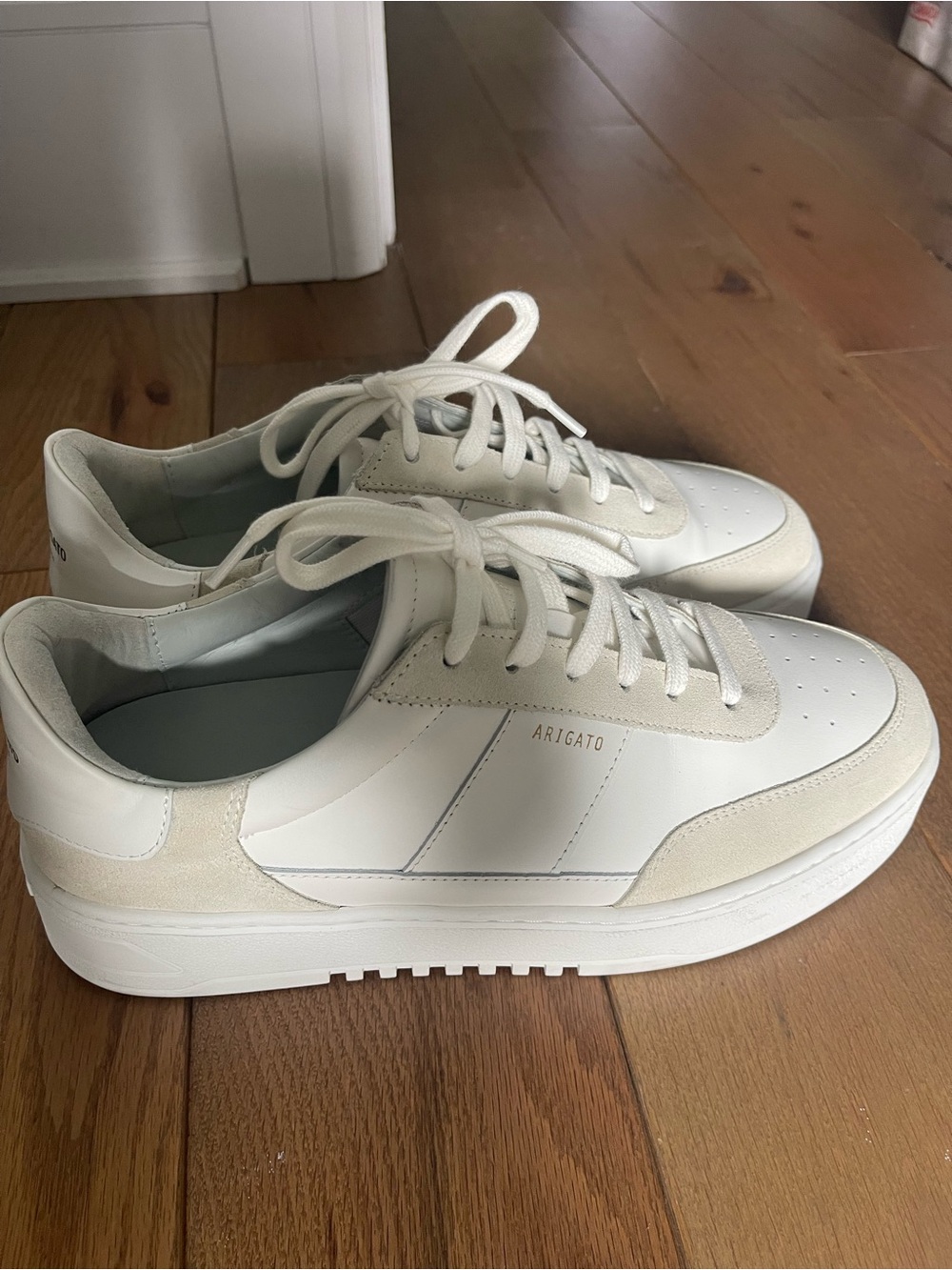 Axel Arigato White & Cream Men’s Low-Top Sneakers